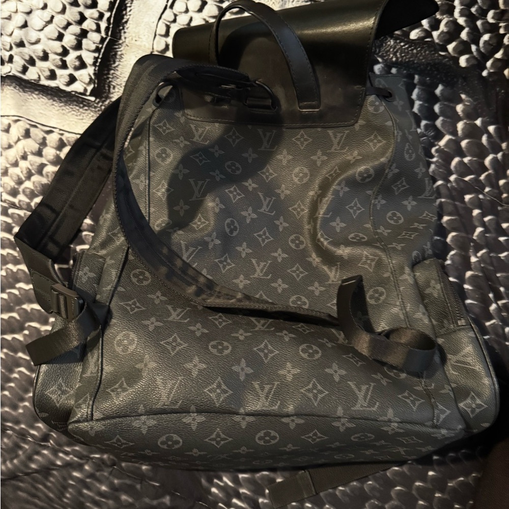 Gray Monogram Backpack - image 4